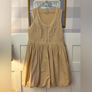 Vertigo Paris Beige Sleeveless Mini Bubble Dress Size Large